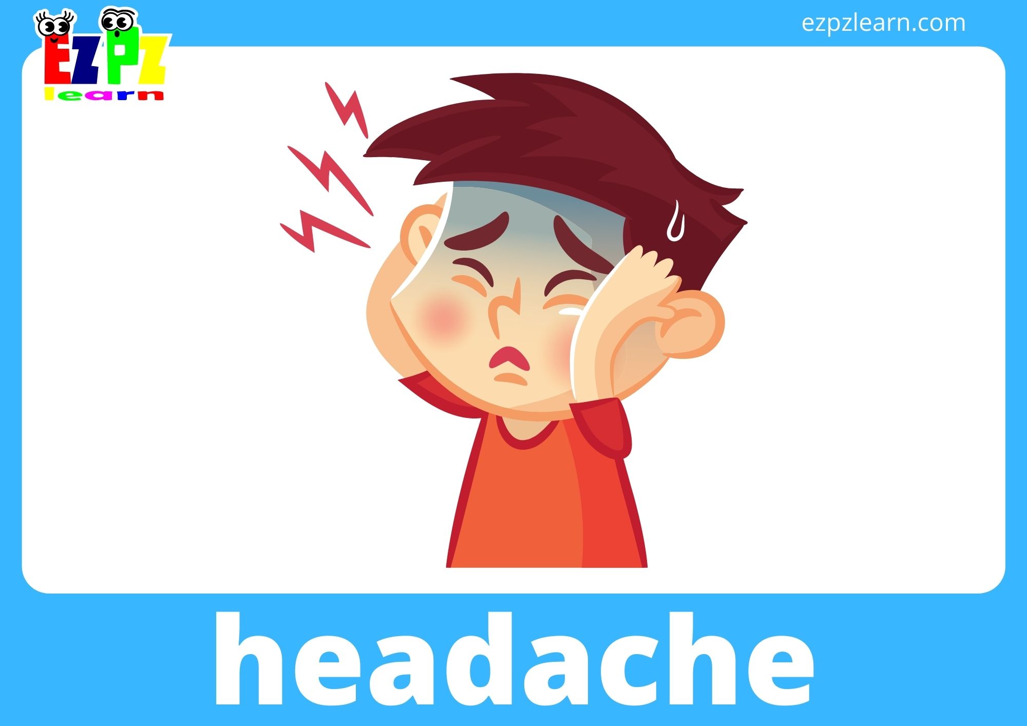 Health Problems / Illness Flashcards With Words View Online or Free PDF Download